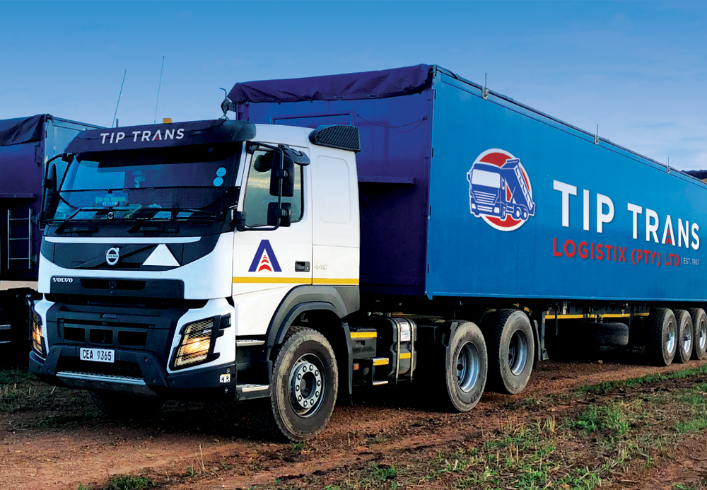 Tip Trans logo – transport and logistics company, client of Zeltech Pro Cleaning