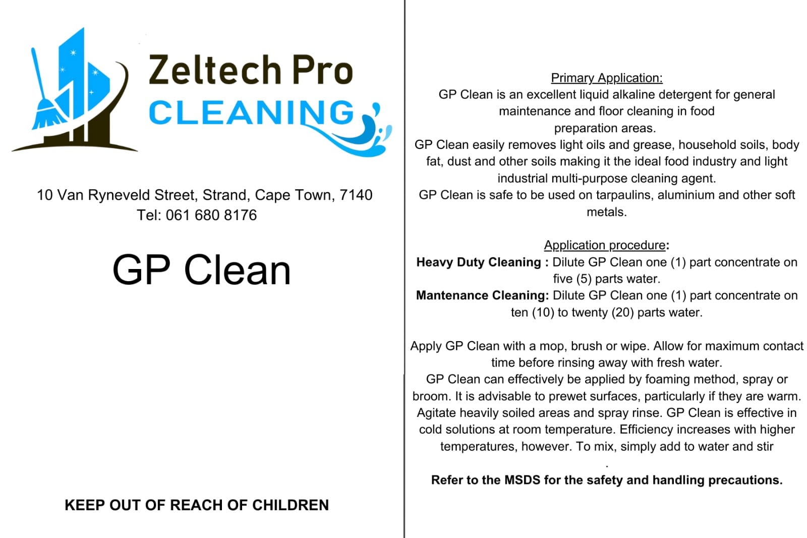 All Purpose Cleaner