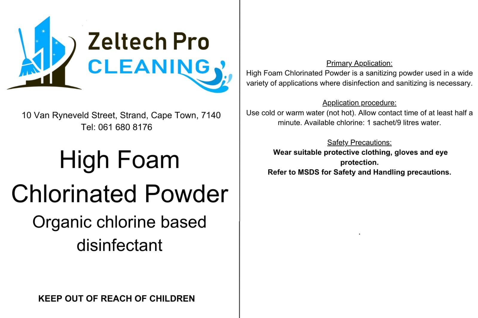 High Foam Chlorinated Powder