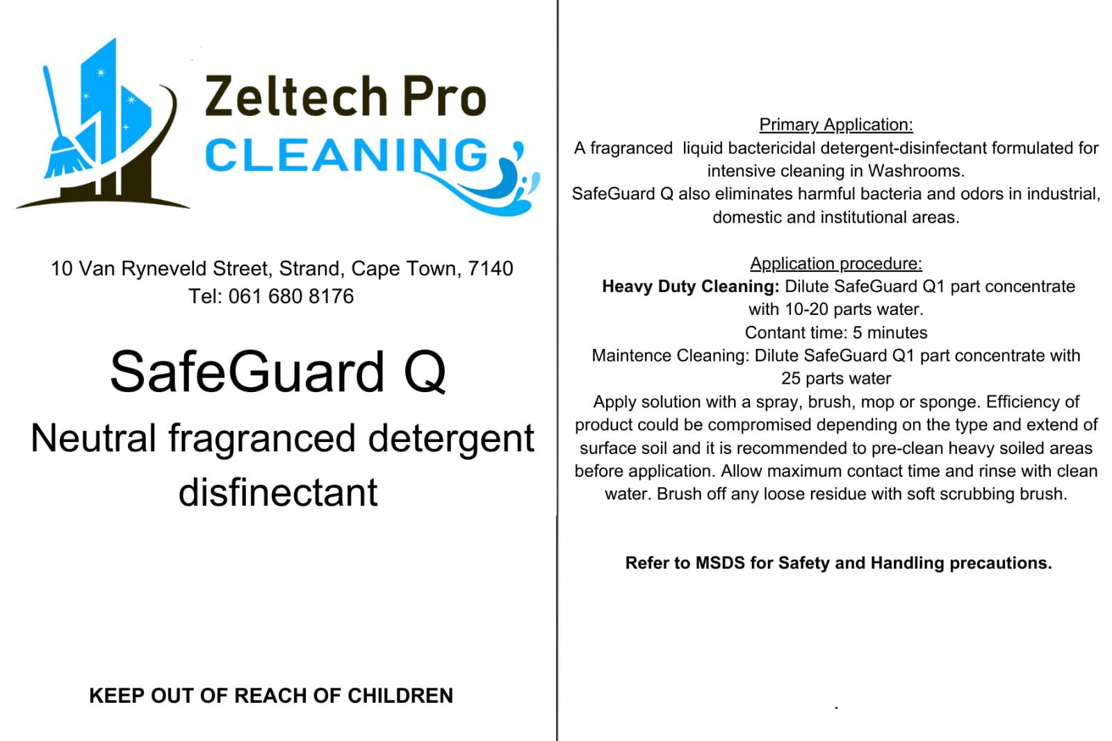 Safeguard Q (NRCS reg)