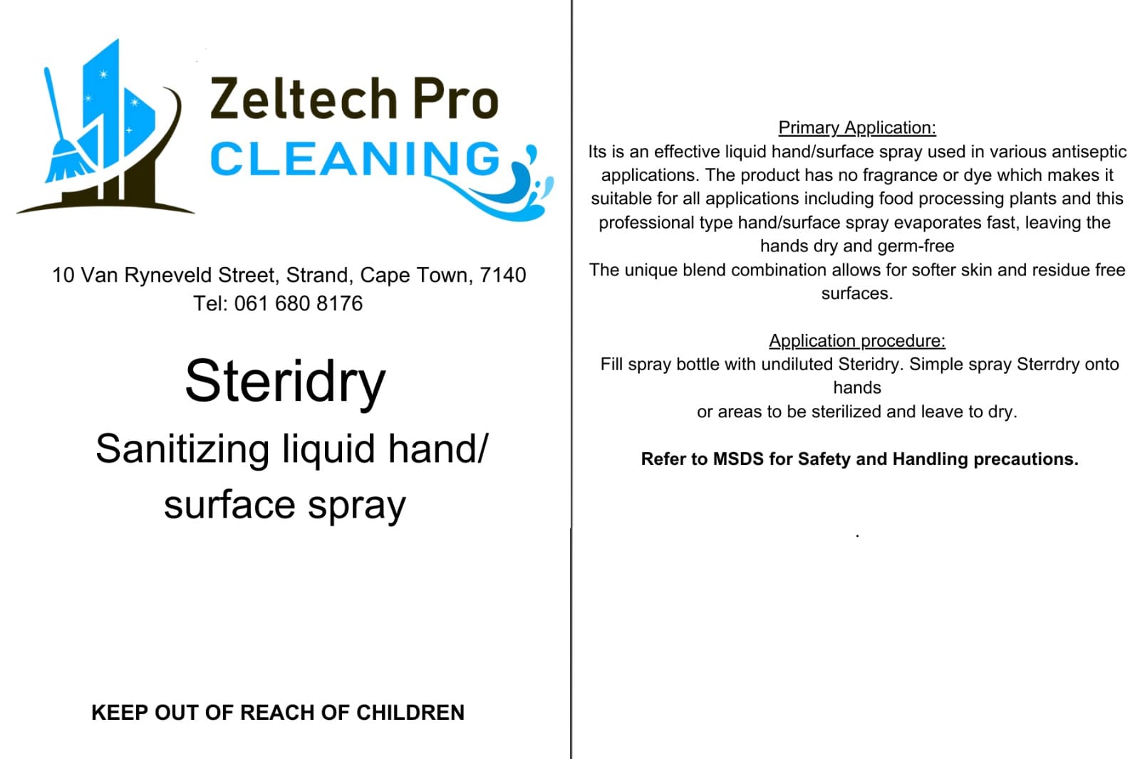 SteriDry 70% ALC