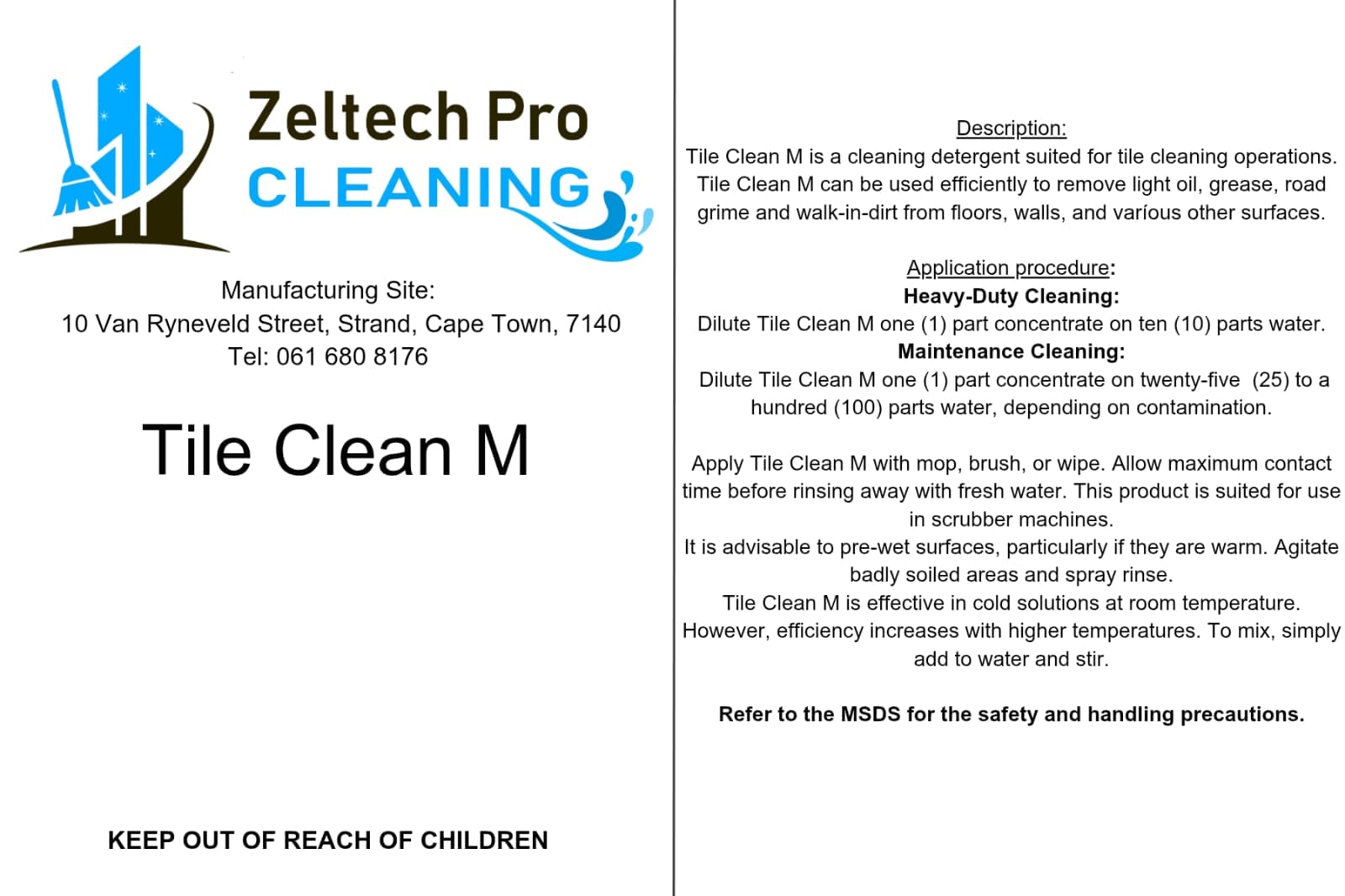 TileClean M