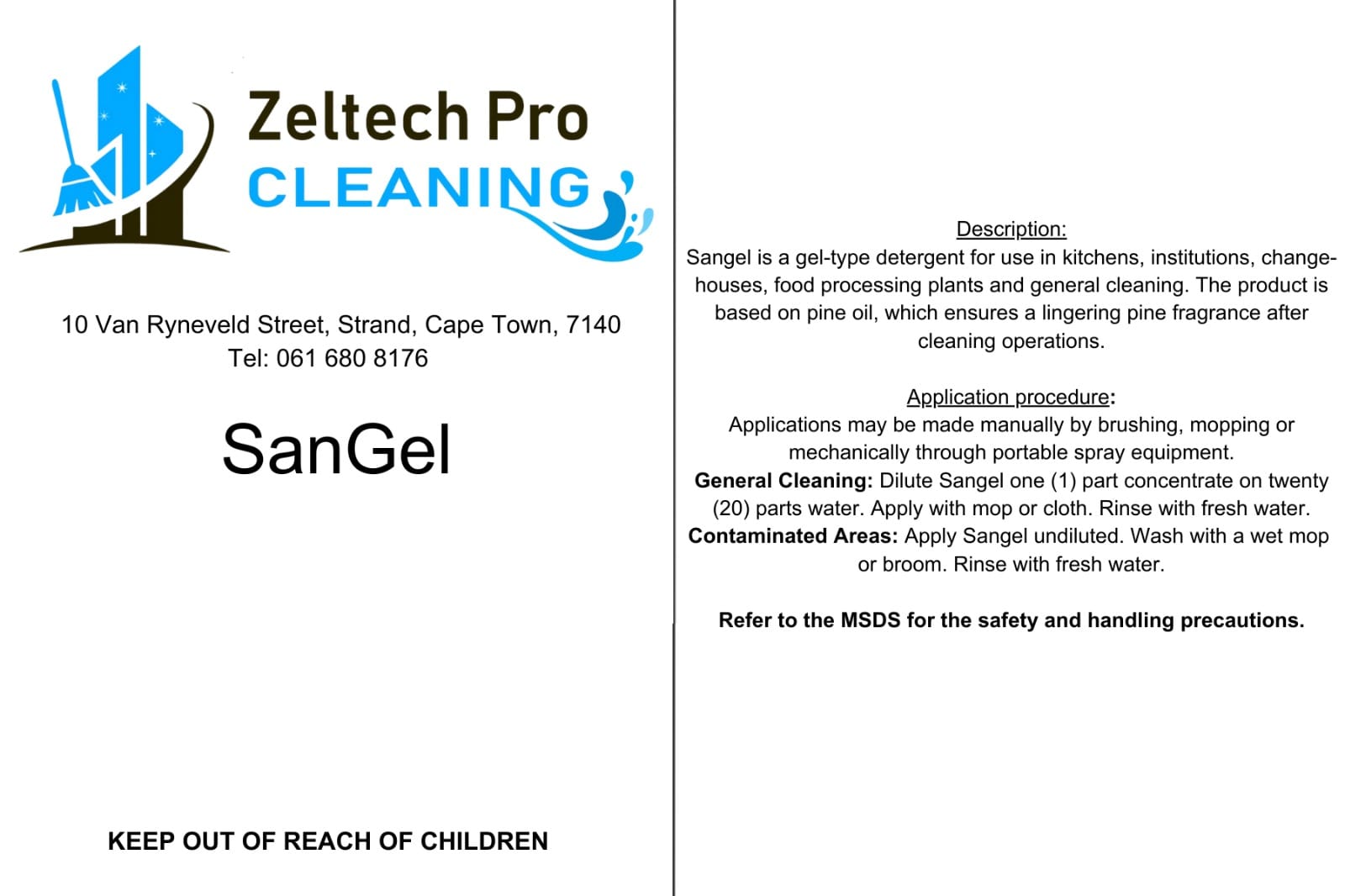 SanGel E (Pine Gel)